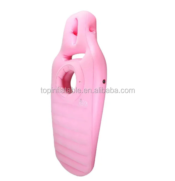 High Quality Flocking PVC soft surface BBL Yoga Mat Inflatable Maternity Mattress for Pregnant women