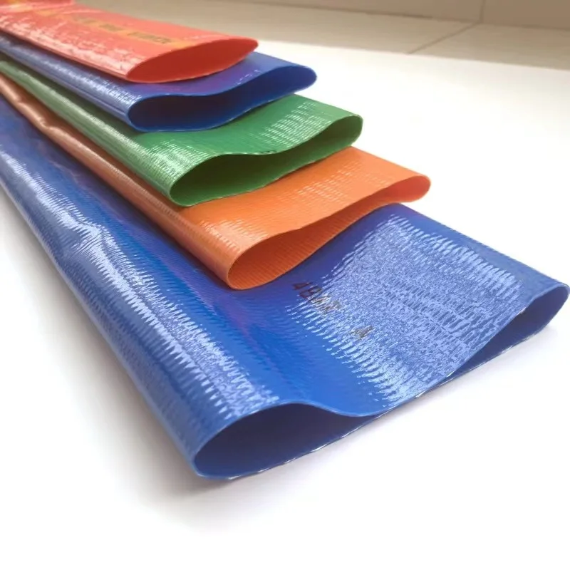 China Supplier Tractor Reeler Layflat Hose Blue  Pipe Hose For Water Reeler Layflat Hose