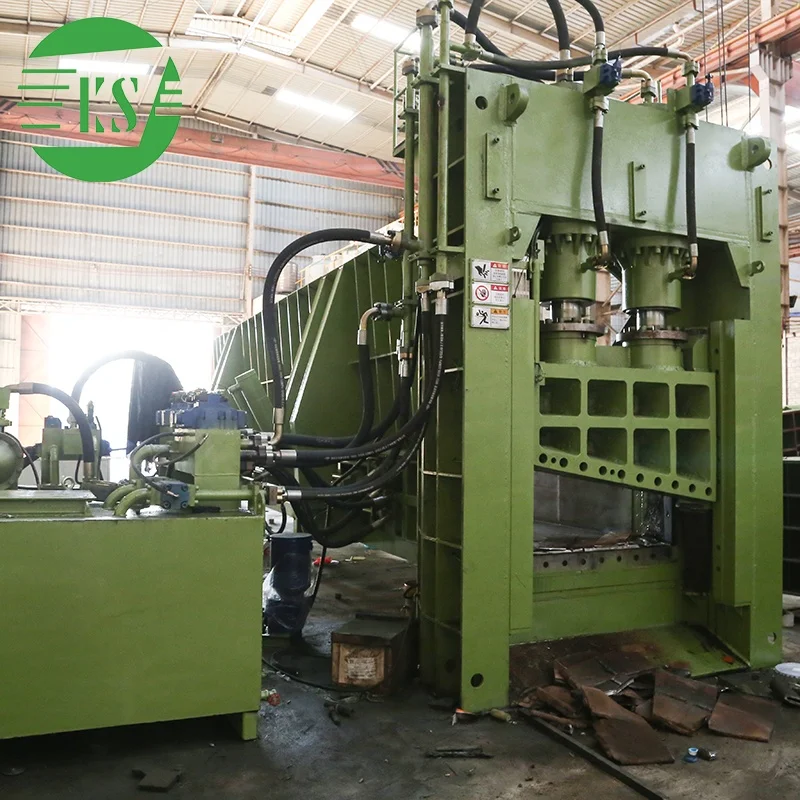 Keshang hydraulic gantry shear scrap metal machine to cut plate steel Y10Y-400