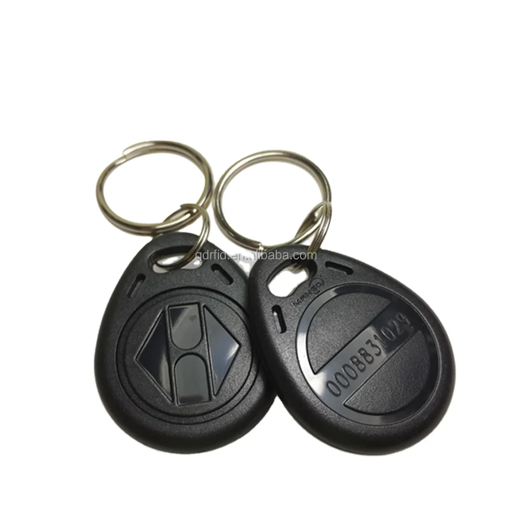 125KHz contactless T5577 RFID Keychain Tag / rfid keyfob