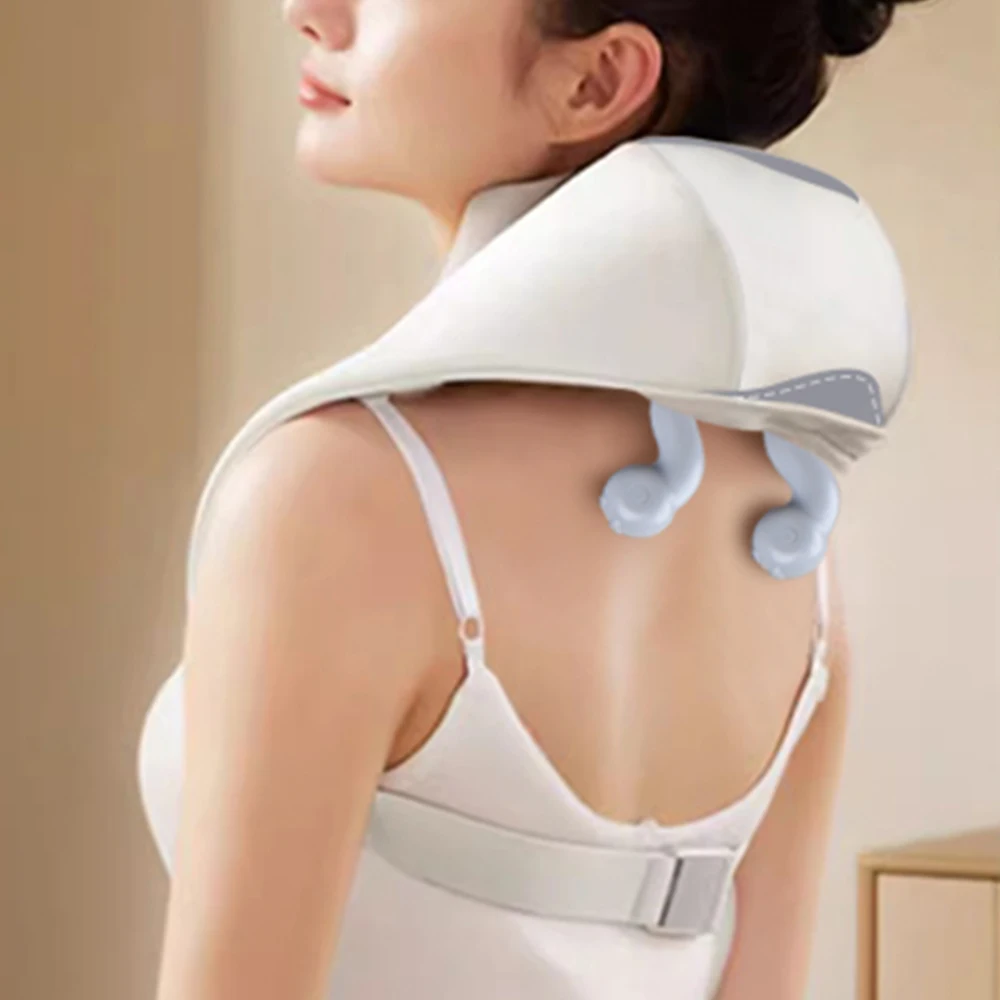Intelligent Shiatsu Smart Electric Tension Portable Pressure Point Pillow Neck Massager For Back Shoulder