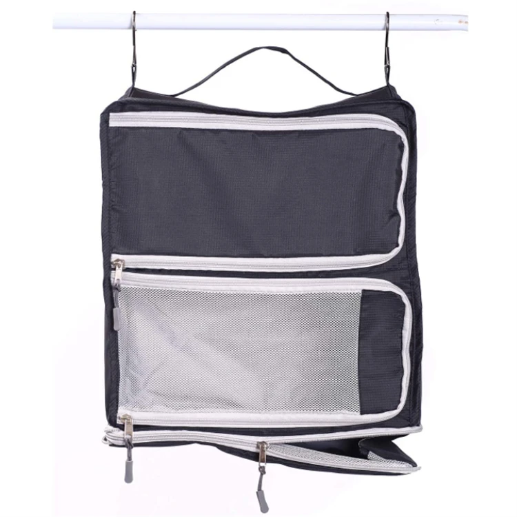 Hanging Garment Organizers Collapsible Clothes Storage Bag Portable Luggage Closet Shelving Organizer