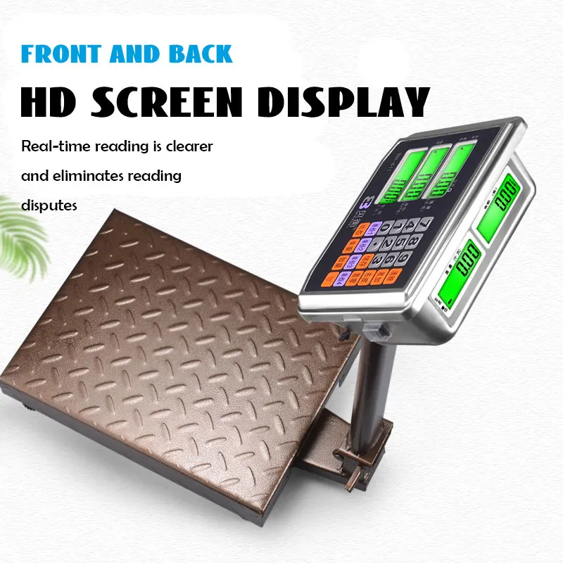 Food Fruit Weighing Scale Digital Platform Scale Factory Pricing Machine 304 Stainless Steel Platform Industrial Scale