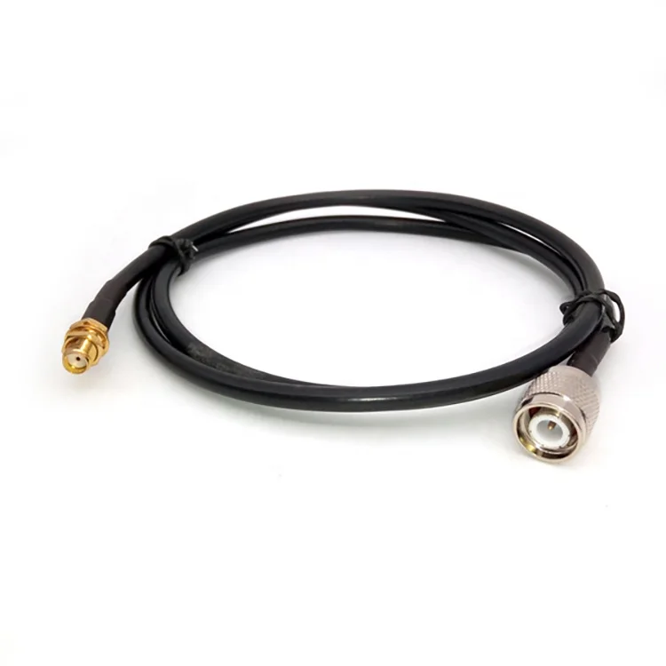 Bulkhead RP-SMA Female to RP-TNC Male Antenna Jumper Coaxial Cable