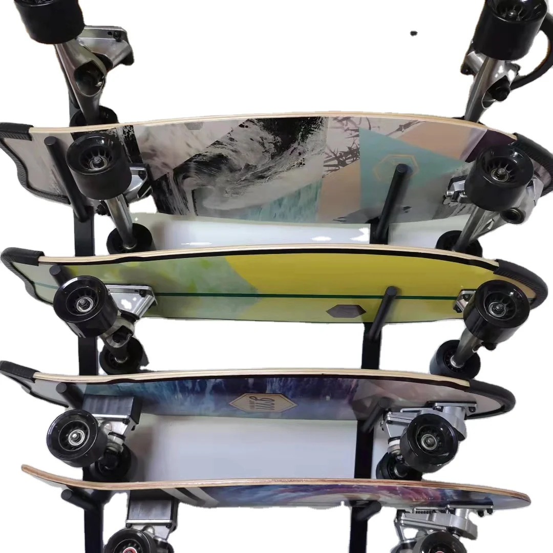 OEM double kick 100% Canadian maple surfskate 7.75 8 8.5inch custom size blank skateboard deck