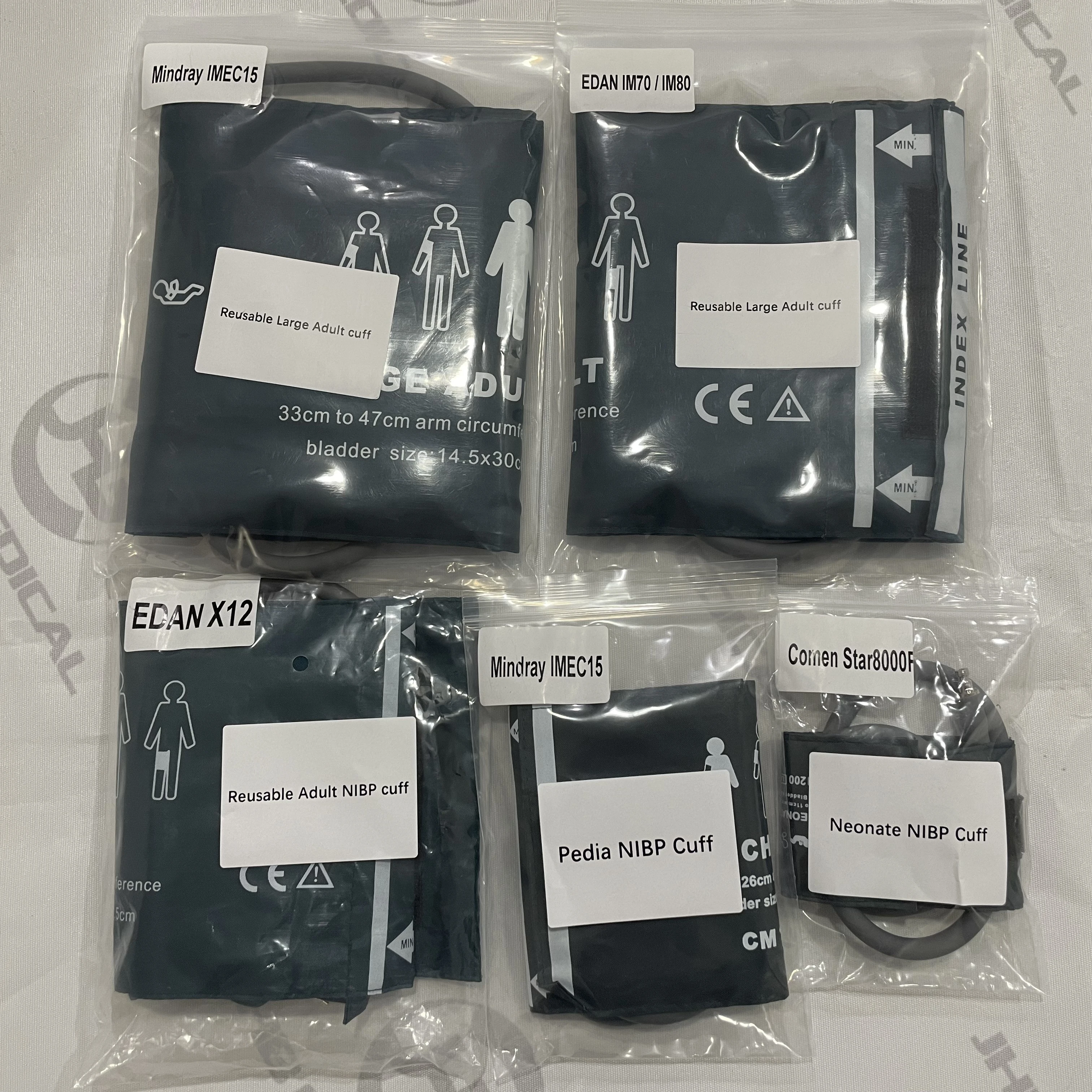 Mindray Edan Comen Compatible SPO2 Sensor ECG Cable Temp Sensor Cuffs SPO2 Extension Cable For ICU Patient Monitor