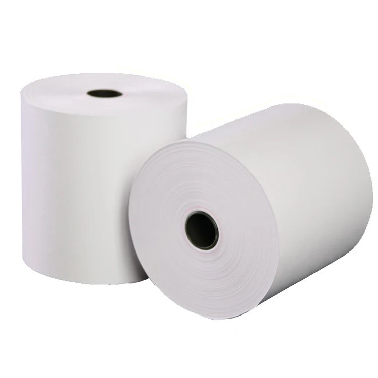 China manufacturer custom size gsm roll thermal printer paper 53*30 57*40 POS printer paper roll