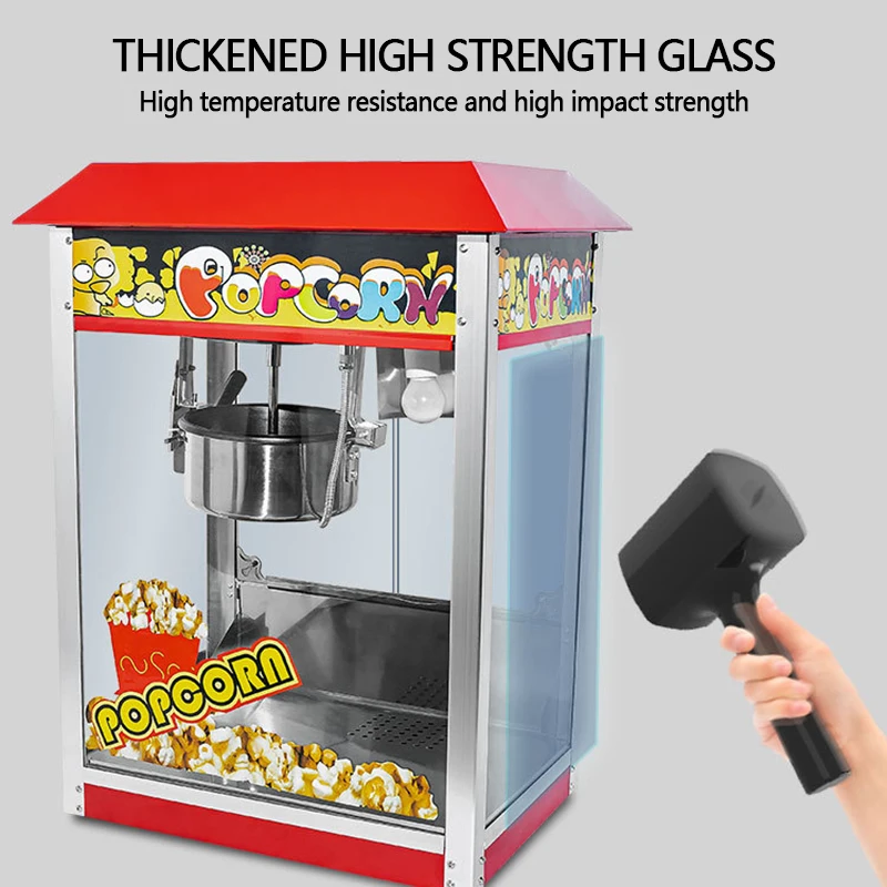 Automatic puffing electric ball butterfly grain blasting machine commercial use theater popcorn machine