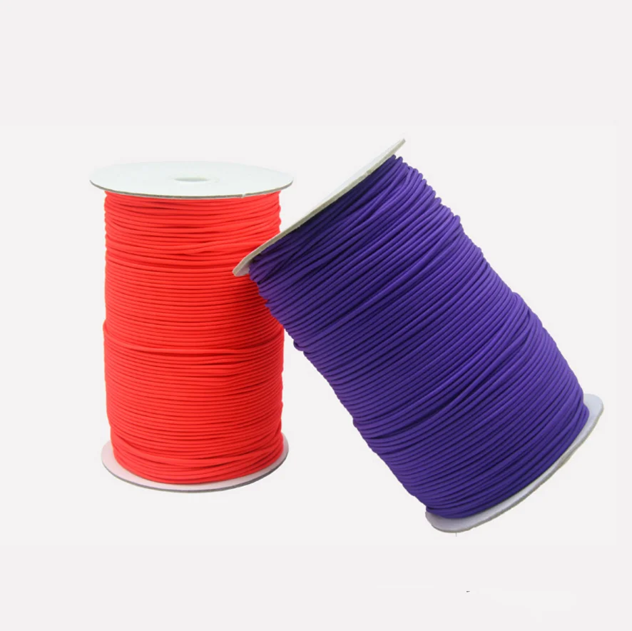 Factory Supplies Sufficient 2mm Round Elastic Cord WIth  Favorable Price