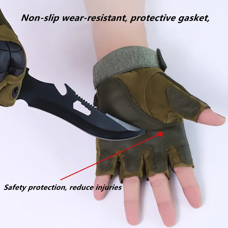  Multifunctional Anti-cut Half Finger Cycling Riding Military Tactical Fingerless