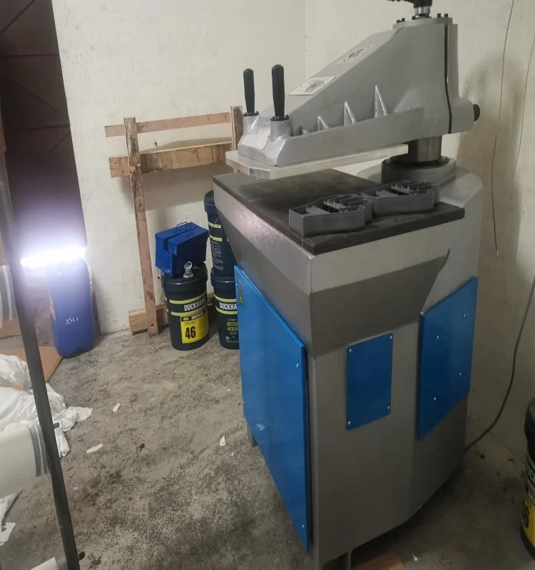 hydraulic swing arm shoe clicker press