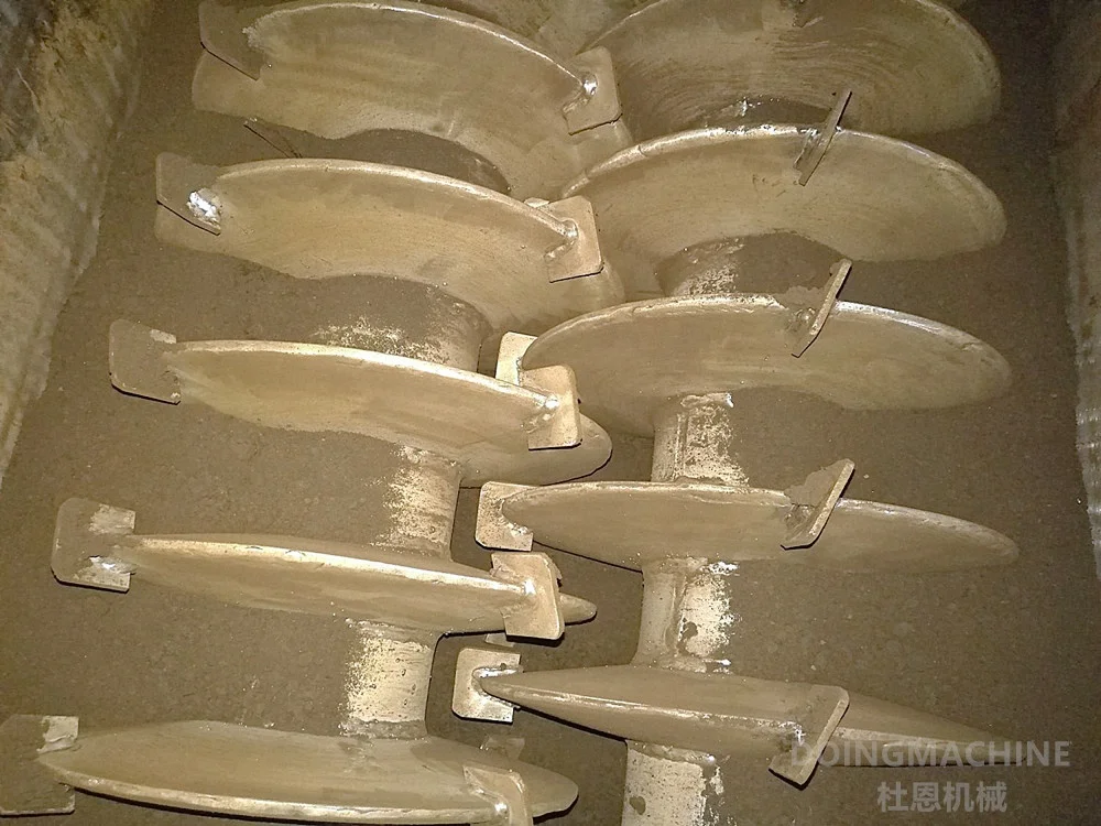 Горизонтальная лопастная сушилка KJG в форме полого клина для отходов осадка