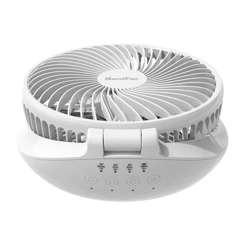 New Product Type-C Input LED Night Lamp Detachable Foldable Portable Rechargeable Table Fan