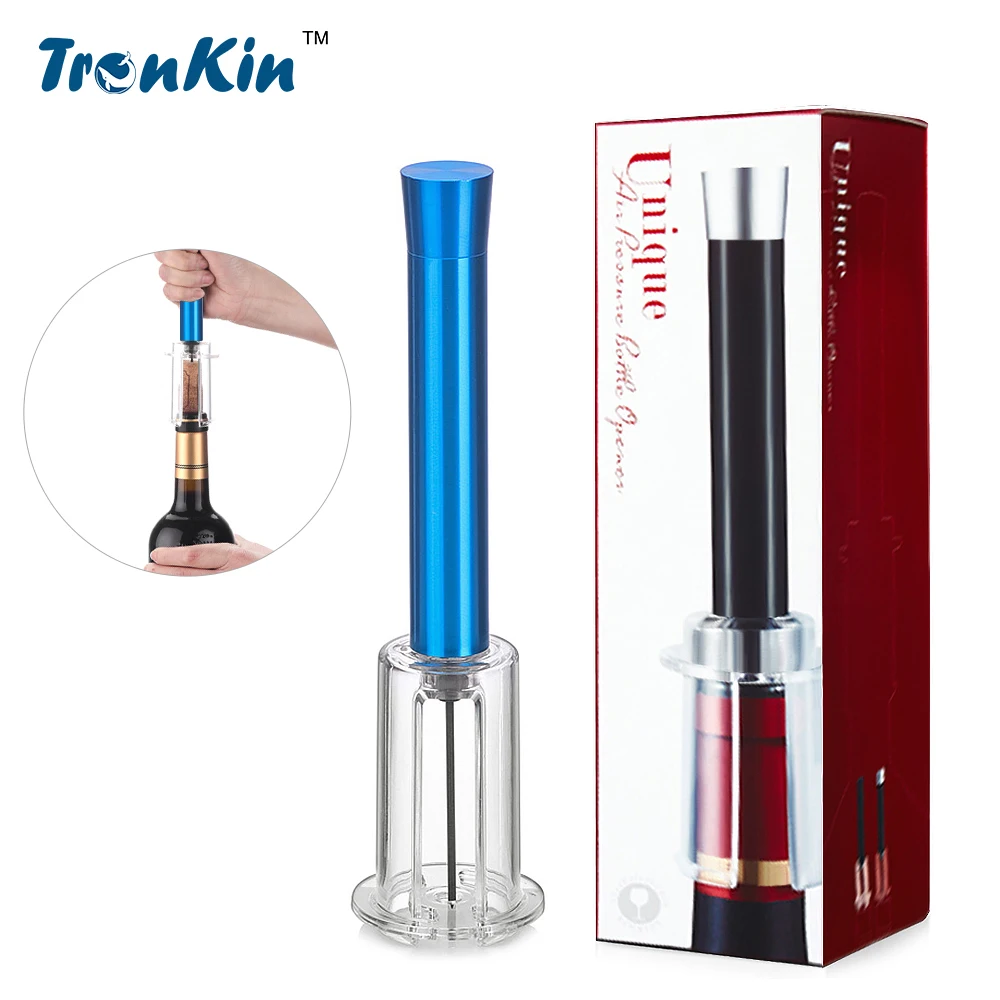 Stainless Steel Wine Air Pressure Pump Bottle Opener Cork Remover Air Pump Wine Corkscrew