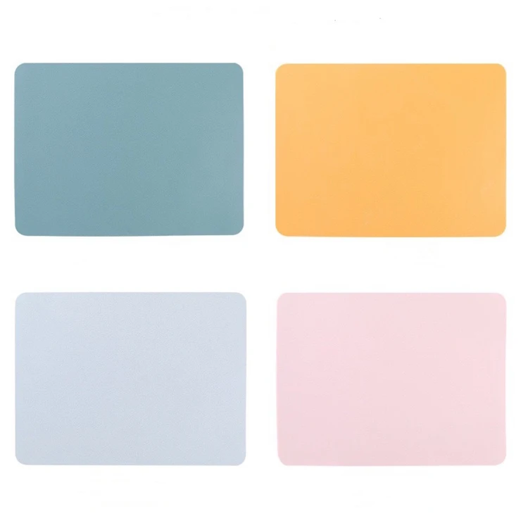 Nordic household heat proof insulation Western simple water drop shaped fan shaped table silicone mat