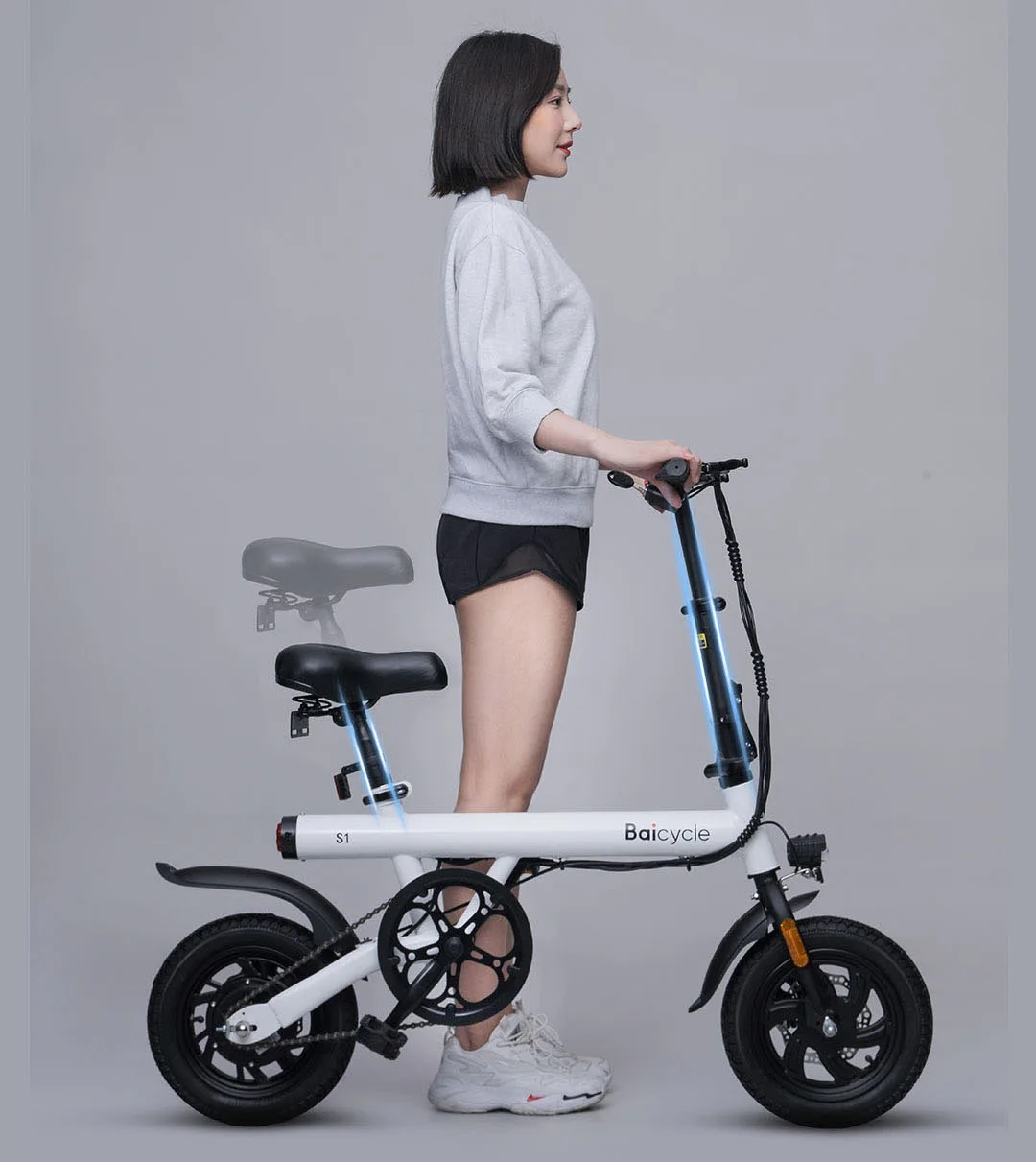 Xiaomi Baicycle 250w 25km/h 100kg Load Capacity Green Power Folding Electric Bike