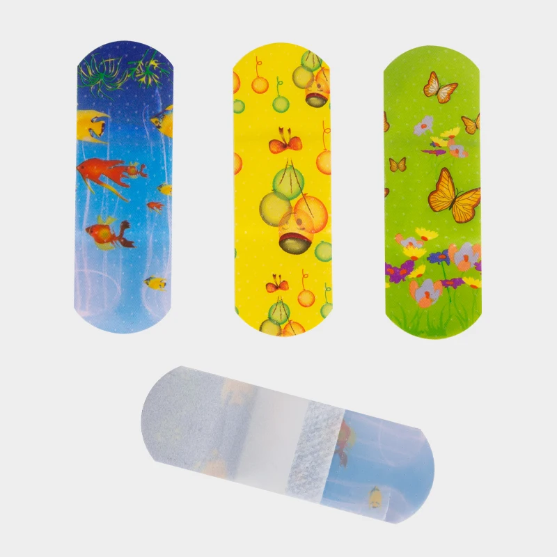 Custom Printed Finger bandage Cartoon Bandaid for Kids first aid kits spot wound Plaster