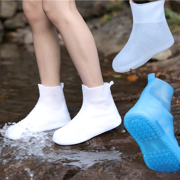 
Outdoor Reusable shoe Waterproof Protectors Rain Shoe Covers Flexible Elastic Rain Shoes For Men Women Kids 