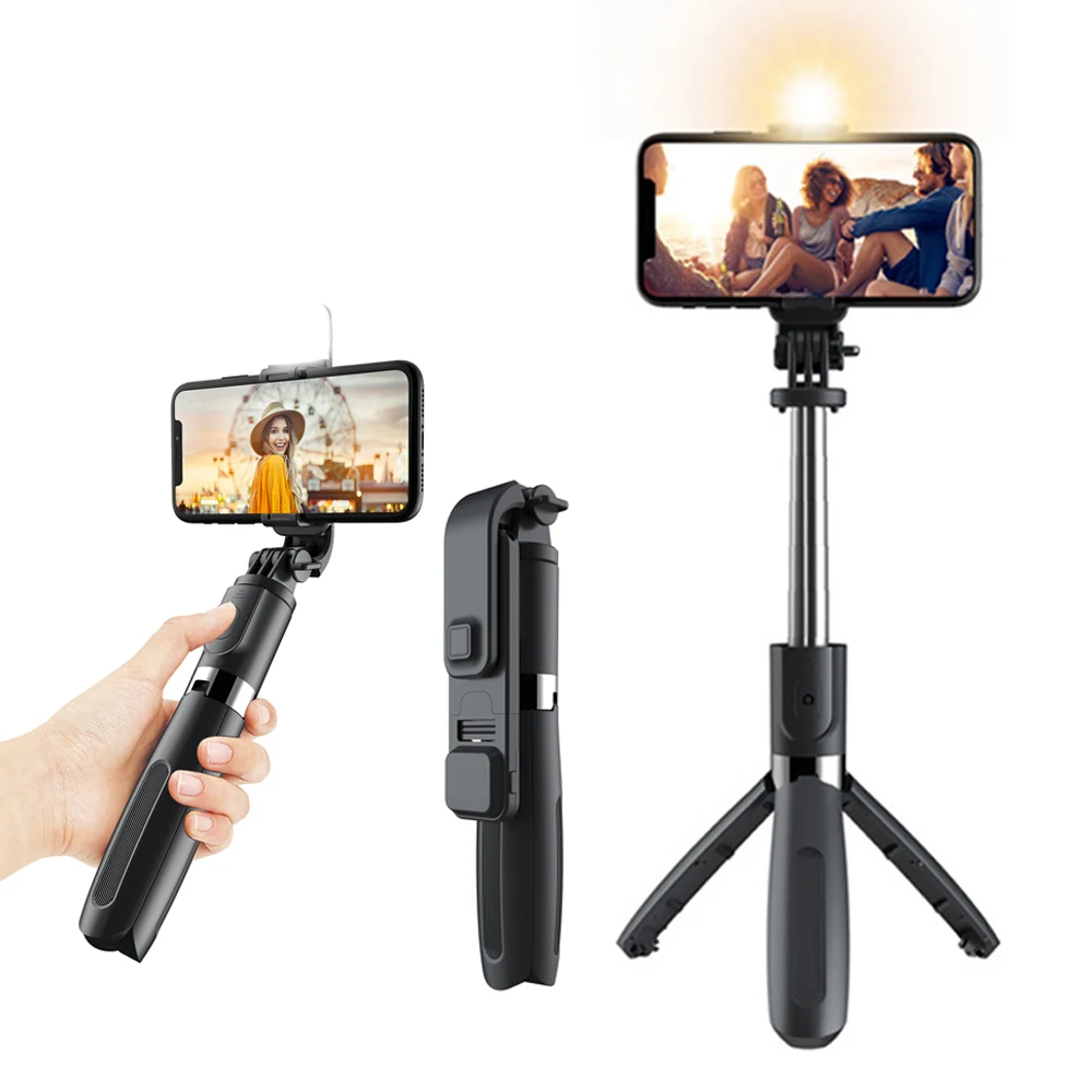 Selfie Stick Mini Light Cell Phone Holder selfie stick tripod light for YouTube Video