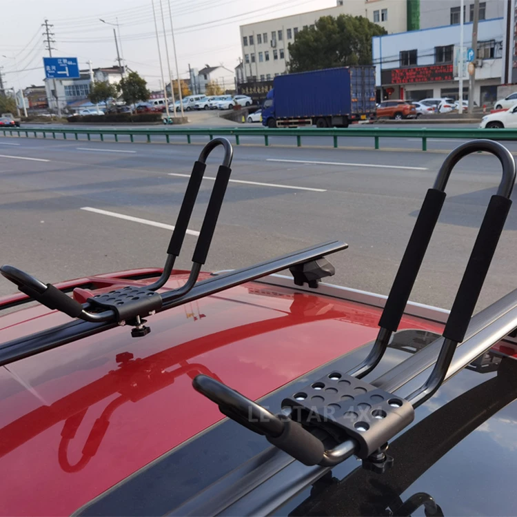 Factory direct sales car roof luggage rack roof kayak bracket fixed kayak surfing canoe roof luggage rack for Car accessories