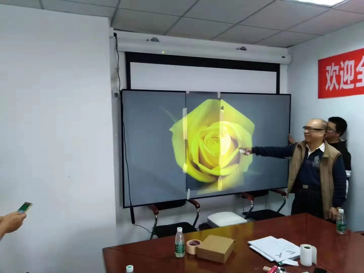 Telon UST ALR PET Crystal Xiao Mi WEMAX ONE Ультра короткий экран проектора 100 дюймов с фиксированной рамкой экран для проектора