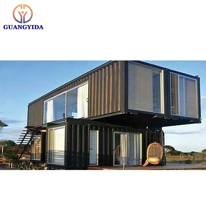 Factory Supplies Prefabricated House Portable Modular Ready Made Light Steel Mini Modular Prefab House