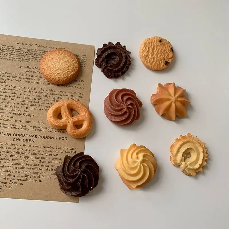 Korean ins Cookie refrigerator magnet Cute food magnetic decoration magnet biscuit refrigerator magnet