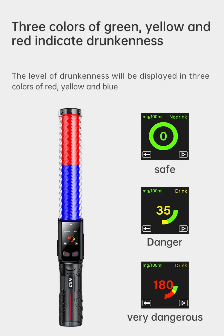 Non Contact Breathalyzer Blood Alcohol Tester JLL 1 for Roadside Rapid Screening with CE ROHS PSE-JLL 1