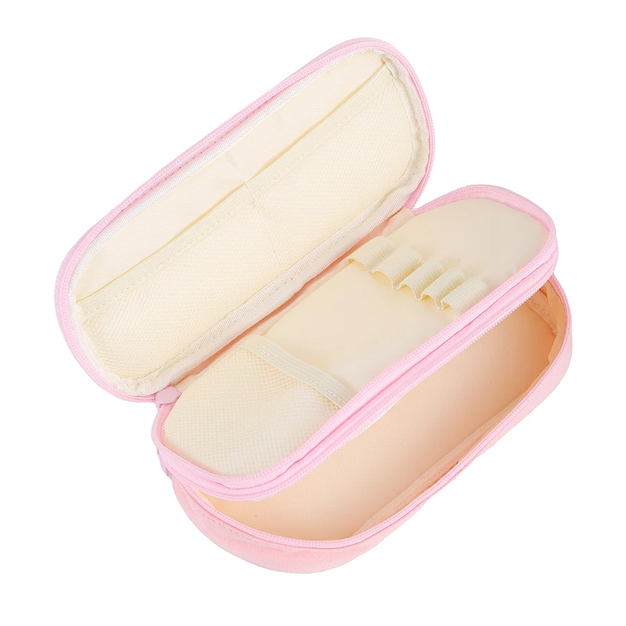 Custom Large Capacity  Storage gift Pen Pouch Canvas school pencil cases & bags Bulk Stationery Holder pouch for girls and boys