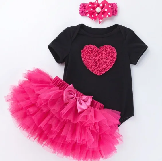 Summer 1 Year Baby Girl Dress Lovely Party Girls Tutu Dress Toddler  Baby 1st Birthday Outfit