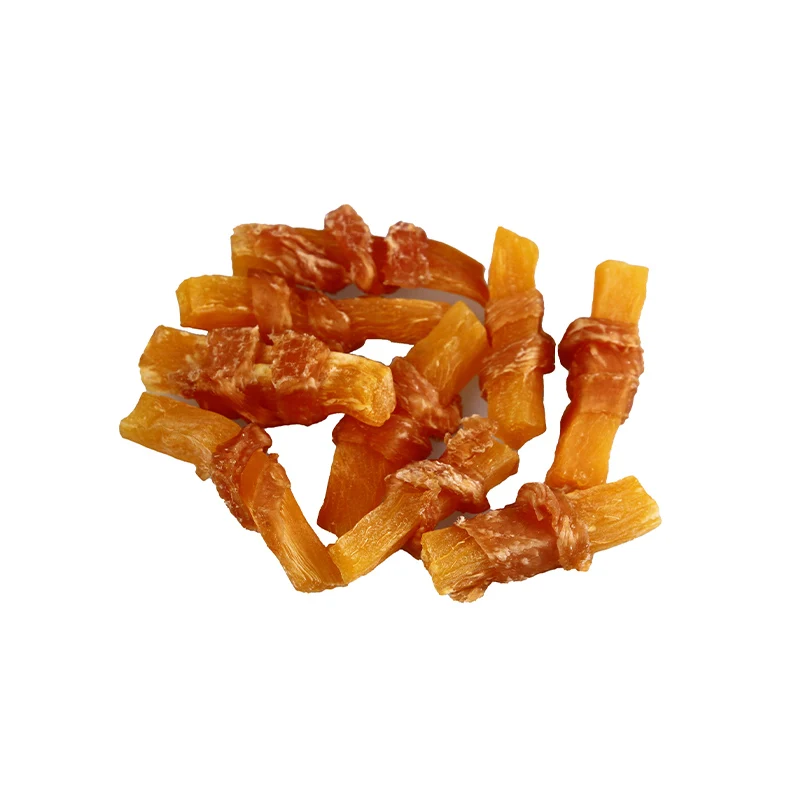 chicken jerky and sweet potato twists OEM food dog chew treats for training organic dog treats pet snacks
