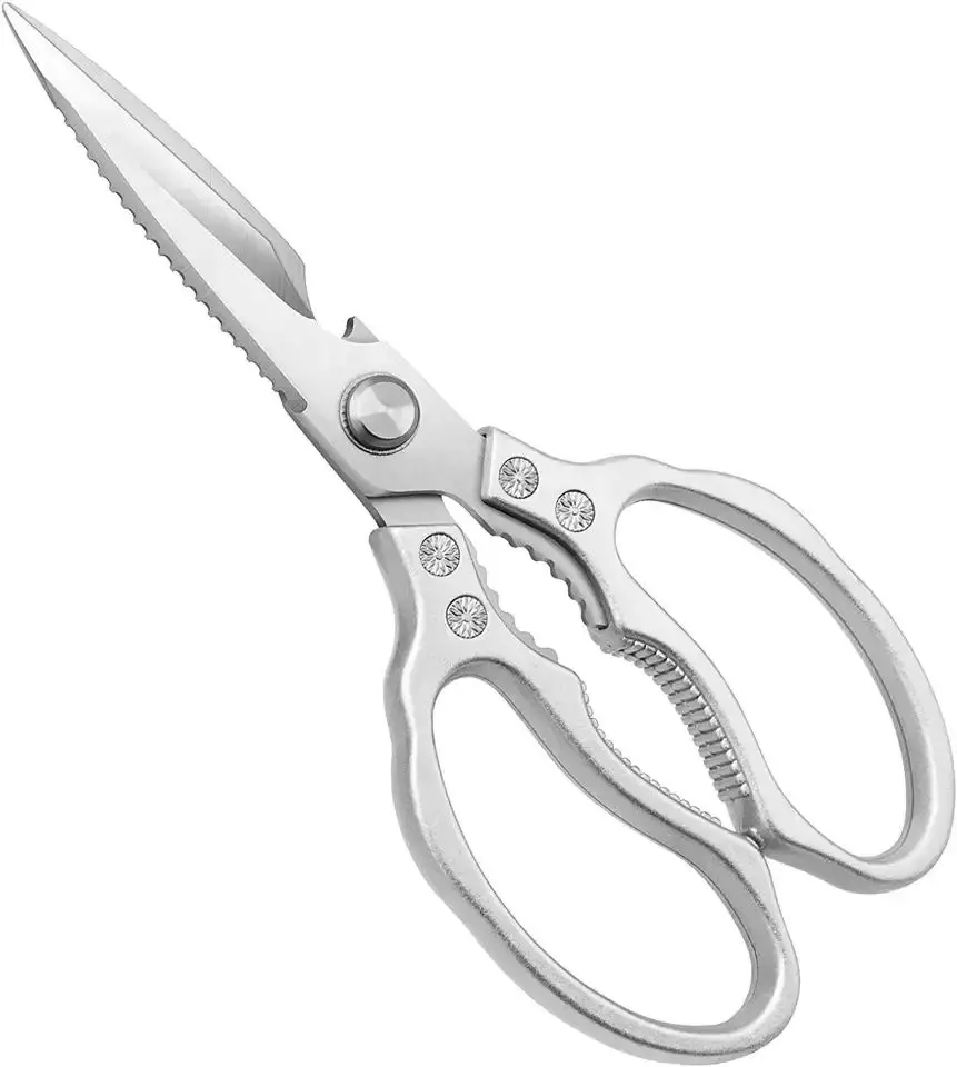 Heavy Duty Stainless Steel Non-Slip Sharp Kitchen Scissors for Chicken Poultry Fish and Meat