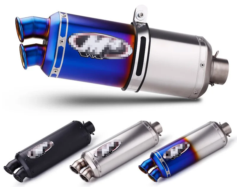 Universal 51mm Motorcycle Exhaust Muffler Pipe Escape Moto exhaust for exhaust motorcycle Honda CBR250 CB400 YZF FZ400 Z750