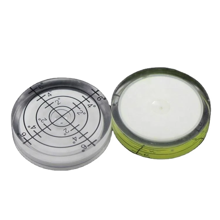 TEBAK Acrylic PMMMA round housing Circular Colorful small spirit level vial Bullseye leveling Bubble Levels for RV Trailer