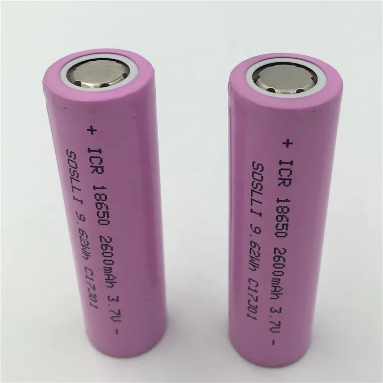 SOSLLI 3.7V 2600mAh lithium ion battery with high performance
