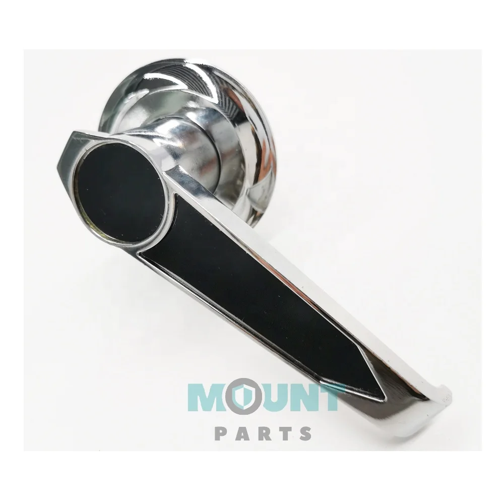 Gun Safe Parts - Replacement L Shape Steel Safe Handle with Arbor 1 1/2' Satin Chrome Finish