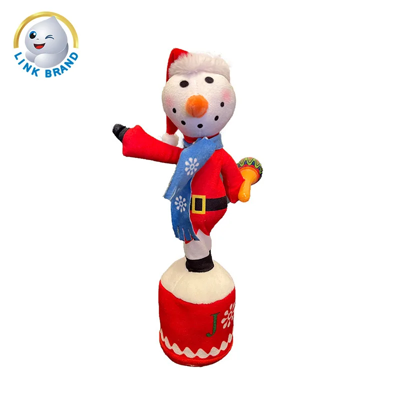 New Creative Music Talking Toys Electric Plush Santa Claus Toys Dancing Santa Stuffed Animals For Kids Toys