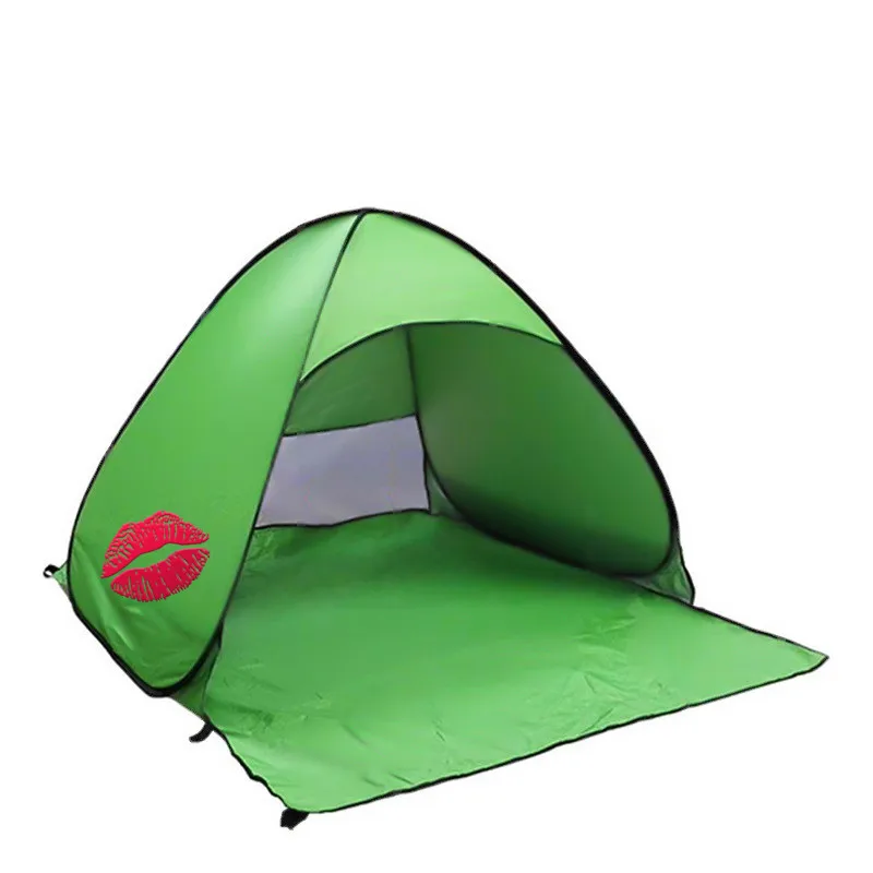 OEM LOGO Am-azon Easy Carry Quickly Opening outdoor Camp Camping folding Beach tent Waterproof family tent