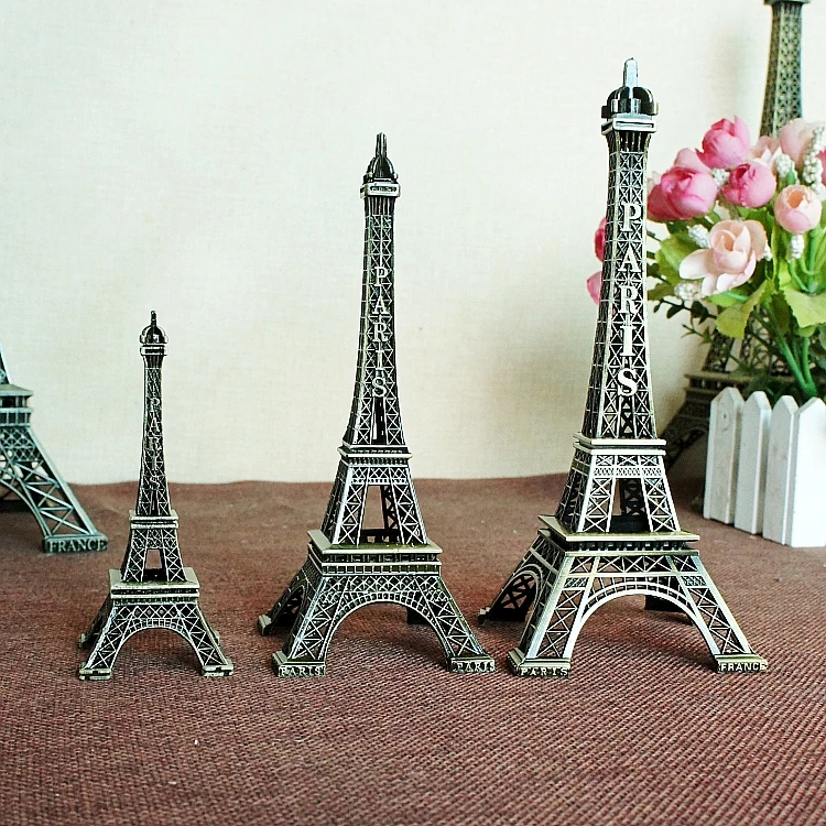 
Metal Crafts Home Decoration Tour France Eiffel Tower Craft Europe Souvenir Gift Pairs Eiffel Model 