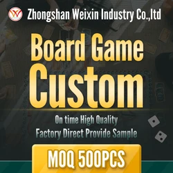 Free Sample Custom Design Manufacturer Printing Family Paper Board Game For Children