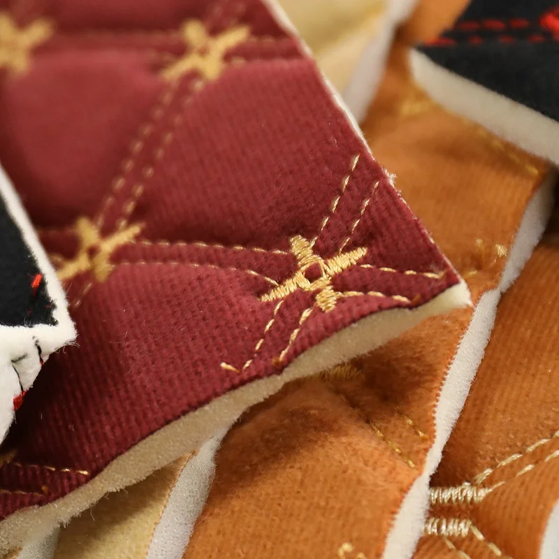 Embroidery Polyester Fabric with Foam and Nonwoven Backing  for Car Seat Cover