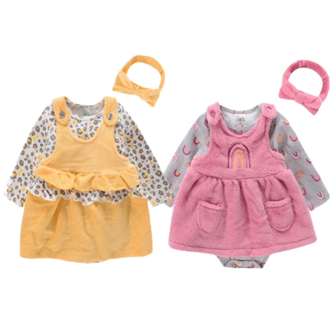 Baby Girl Suspender Dress Autumn Spring Child Cotton Strap Skirt Outfit