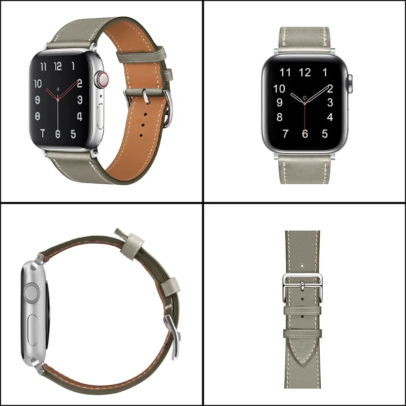 Ремешок сменный из натуральной кожи для Apple Watch Ultra SE2 SE Series