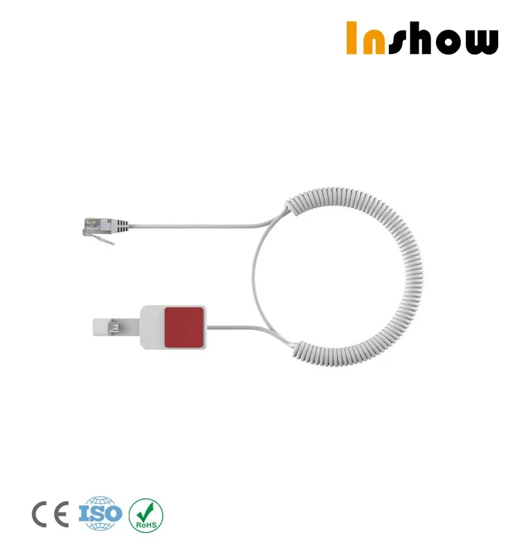 INSHOW A114 phone lock retail Countertop retail security cable lock alarm for cell phone