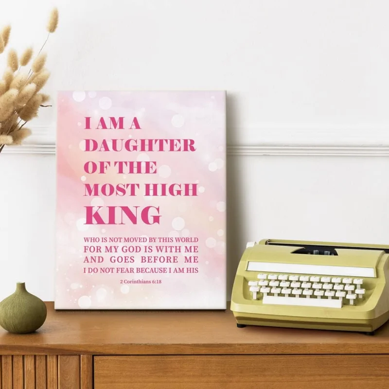 Modern Inspirational Wall Art Decor Flower Pictures Canvas Prints Christian Religious Painting for Living Room Office bedroom