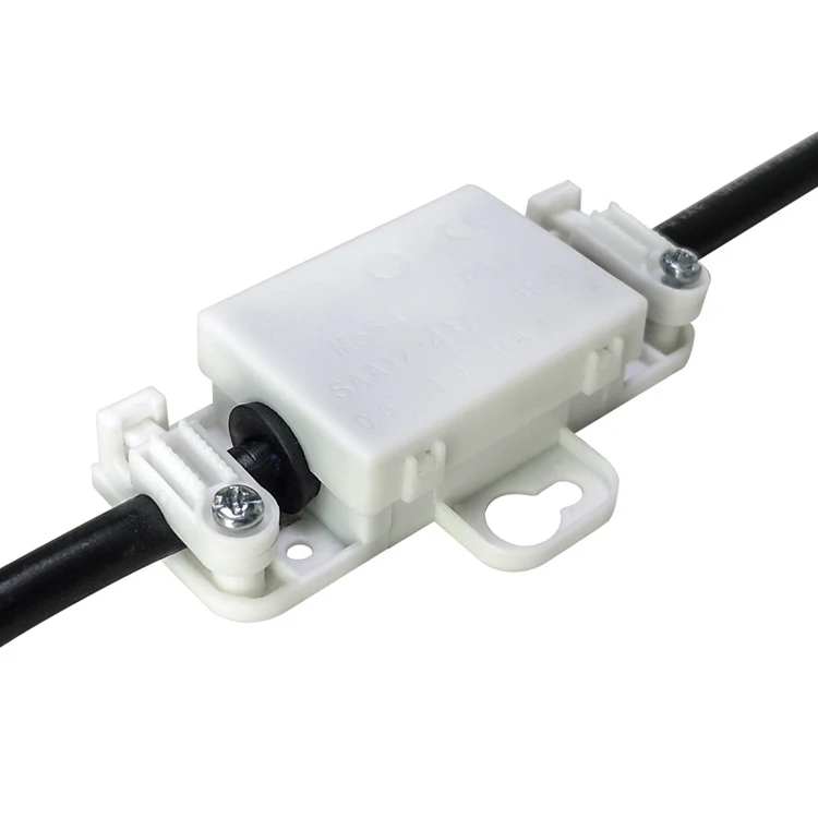 M654 plastic electronic enclosure waterproof led lighting wire junction box cable connecting box with terminals