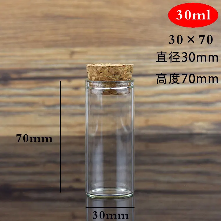 
Transparent High Borosilicate Glass Test Tube Bottle Reagent Bottle Chemical Glass With Cork 