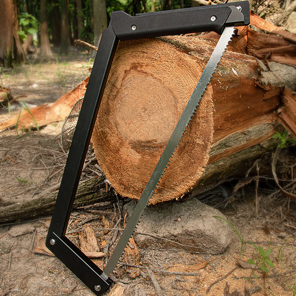 Multiductional Folding Wood Saw Aluminium alloy Handsaw SUS 304 Blade Mini Garden Bucksaw for Survival Hand Tools