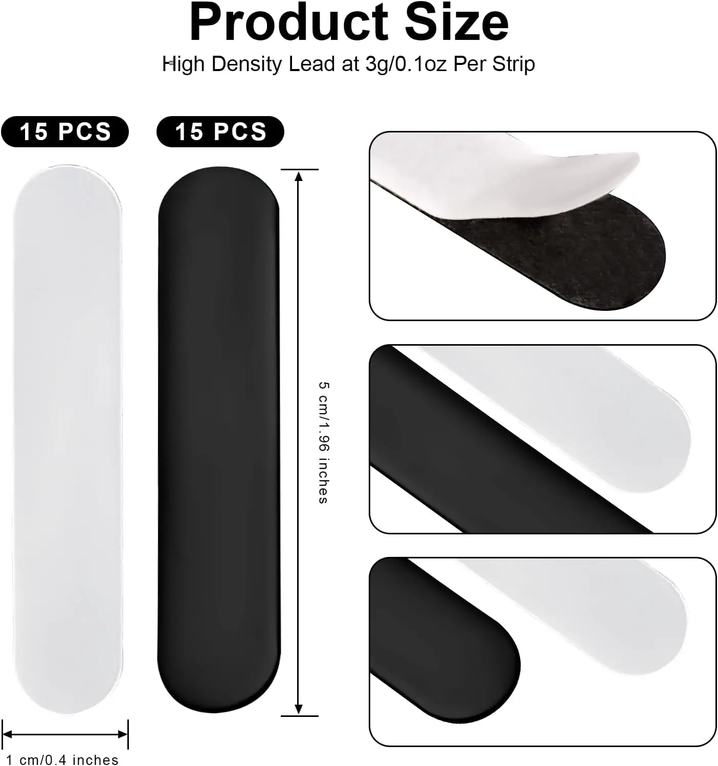 Lead Tape Sticky Back Strips to Add Swing Weight Golf Clubs Putter Tennis Racket