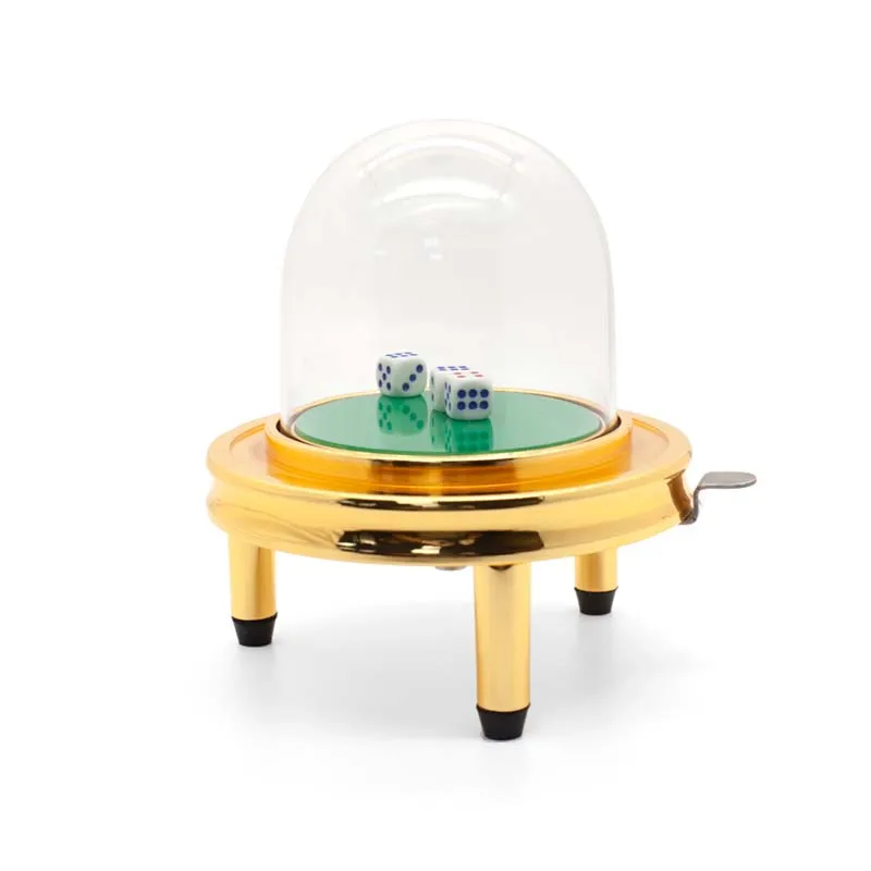 Golden luster fully sealed electric poker dice suitable for casinos with electronic dice cups and dice